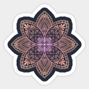 Playful Mandala in Pink Sticker